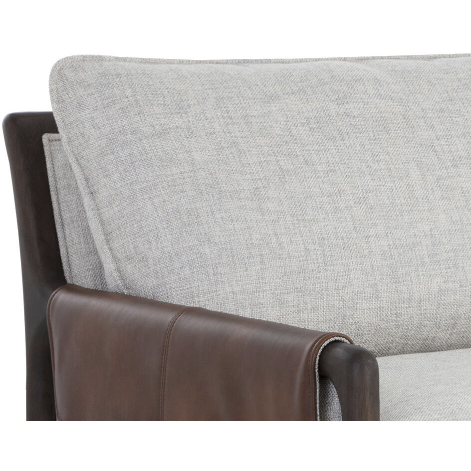 Mauti Brown / Vault Fog / Bravo Cognac Sofa